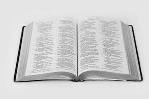 An open bible