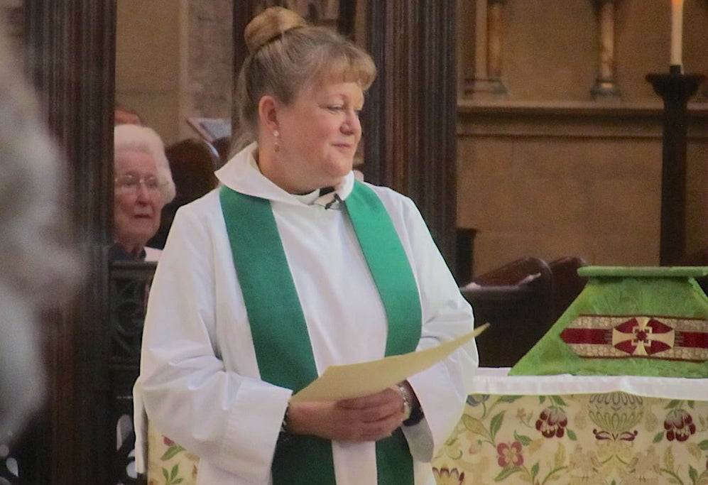 Rev Jessica Malay at her licensing as Associate Priest