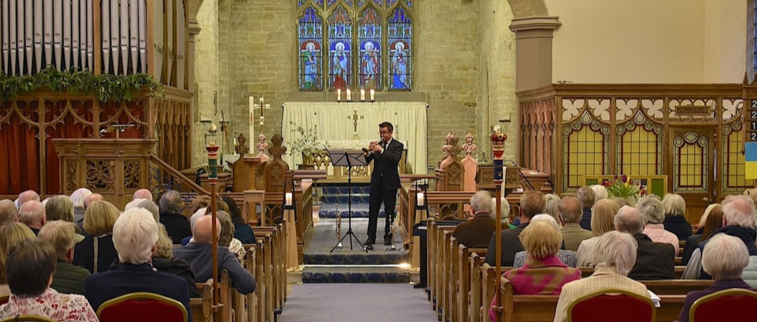 Trumpeter Tom Osborne in concert at Farnley Tyas Church