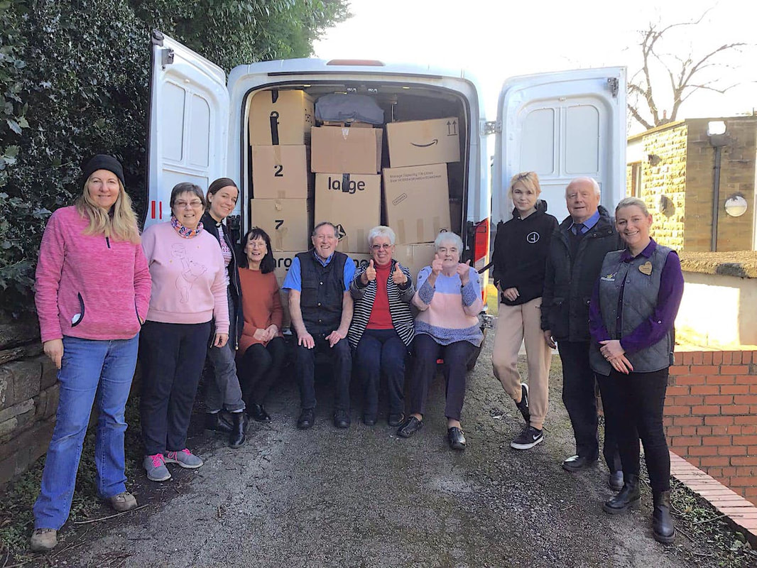 Dispatching donations by van for Ukraine