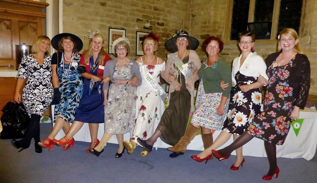 Farnley Tyas WI members show off their hats.